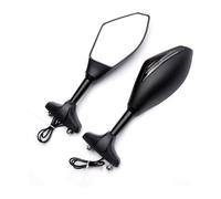 Moto Specchietto Retrovisore Per Suz&uki Per GSXR600 Per GSXR750 Moto Retrovisore Integrato Freccia Indicatore Direzione Laterale Specchietti(Matte black)