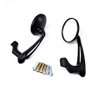 Moto Specchietto Specchietti retrovisori Moto Specchietto retrovisore Universale 10mm per Triumph per Bonneville per Speed per Triple per Street per Triple per Tiger Specchi Moto (Colore : Nero)
