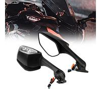 Moto Specchio Pieghevole L&E&D Indicatori Di Direzione Luce Posteriore Specchi Retrovisori Per Per Ninja ZX10R ZX-10R ZX 10R 2011 2012 2013 2014 2015