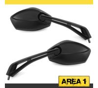 Moto Specchio Set Vicma , 2x M10 Filettatura a Destra + 1x Linksgewindeadapter