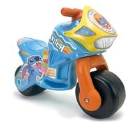 Moto Spingi Spingi Stitch per Bambini da 18 Mesi a 3 Anni senza Pedali con Ruote Larghe Maniglia Integrata Design Disney Resistente per Apprendere l’Equilibrio Giocando