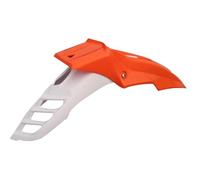 Moto Splash Guard Per KX Per KLX Parafango Moto Parafango Anteriore Copriruota Paraspruzzi(White orange)