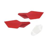 Moto Spoiler Anteriore Per Suzuki 1Pair Moto Aerodinamica Winglets Spoiler Wing Kit Accessori Adesivi(Rosso)