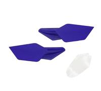 Moto Spoiler Anteriore Per Suzuki 1Pair Moto Aerodinamica Winglets Spoiler Wing Kit Accessori Adesivi(Blu)