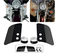 Moto Spoiler Parabrezza Deflettore Estensione Per Honda Yamaha Per Suzuki Nero