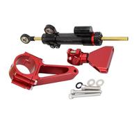 Moto Stabilizzatore Kit Di Montaggio Staffa Stabilizzatrice Sterzo Ammortizzatore Moto Per Honda CBR600 F4i 1999 2000 2001 2002-2007(Red)