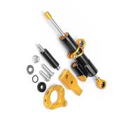 Moto Stabilizzatore Per Honda Forza350 2021-2023 Kit Di Supporto Per Montaggio Stabilizzatore Ammortizzatore Sterzo Per Moto In Alluminio CNC(Gold-Black-Gold)