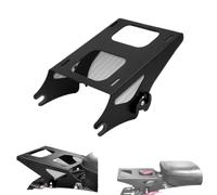 Moto staccabile a due pacchetti tour pacchetti porta bagagli neri o cromati compatibili con touring road king street flhxs modelli 2014-2022(Black Luggage Rack)
