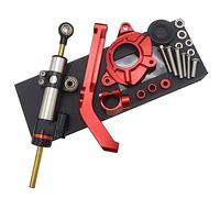Moto Staffa Regolabile Shock CNC Mount Kit Ammortizzatore Di Sterzo Moto Stabilizzatore Per KAWASAKI Per Z1000 Z 1000 2014 2015 2016 2017 Staffa (Color : B)