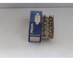 MOTO STORICHE - LAMPADE 6V 10 W A SILURO ORIGINALI PHILIPS PZ 10