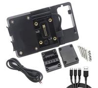 Moto Supporto Staffa Navigazione Per BENELLI Per TRK502 Per TRK 520X Per TRK502 X Supporto Piastra Navigazione GPS Smartphone Moto(C Adaptor 12mm)