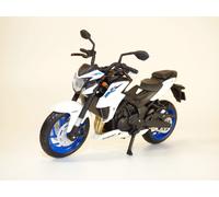 Moto SUZUKI GSX-S750 ABS blanc & bleu 1/18