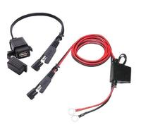 Moto Telefono Caricabatterie Accessorio Con Inline Fusibile Moto USB Porta Kit