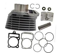 Moto Testata Del Cilindro Compatibile Con CG250 CG300 Kit Cilindro Pistone Da 70 Mm, Motore Per Moto Da 300Cc, Blocco Cilindro Pneumatico, Fasce Elastiche, Guarnizione Base Testa.