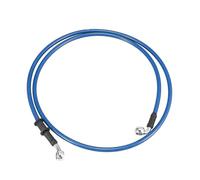 Moto Tubo Freno Tubo Flessibile Intrecciato In Acciaio Inossidabile Rinforzato Idraulico Blu Tubo Flessibile Universale Per Olio Freno Frizione Moto(140cm)