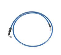 Moto Tubo Freno Tubo Flessibile Intrecciato In Acciaio Inossidabile Rinforzato Idraulico Blu Tubo Flessibile Universale Per Olio Freno Frizione Moto(130cm)