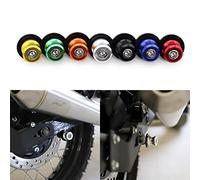 Moto Universale Cursori Bobina Cavalletto Moto Posteriore, PSLER 2 Pezzi M6 Vite Forcellone Stand Protector Staffe Supporti Accessori per Moto(Arancione)
