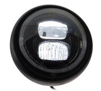 Moto Universale Fari LED " Pearl " 5-3/4 " Nero Opaco Contrassegno E