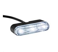 Moto Universale Luce Targa LED Tri Contrassegno E Schwarz