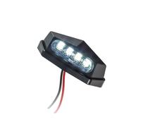 Moto Universale Luce Targa LED Vento Nero Contrassegno E Indicare