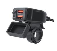 Moto USB Carica 6.8A Adattatore di Ricarica Rapido Carica Doppia Porte Con Voltmetro Disegni Per Telefono Tablet