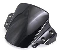 moto vento schermo Moto Estensione Spoiler Vento Protezione Dello Schermo Parabrezza Deflettore Per Yamaha MT09 2021 2022 2023(Black)