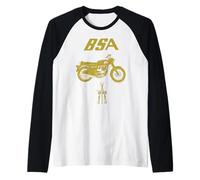 Moto Vintage BSA Rocket 3 Mk1 Maglia con Maniche Raglan