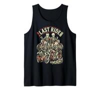 Moto Vintage Last Ride Club Funny Skeleton Bikers Canotta