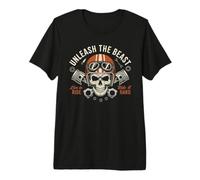 Moto Vintage Live to Ride, Ride It Hard Maglietta Premium