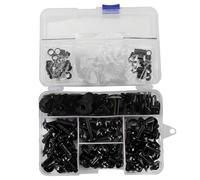 Moto Vite Dadi Pezzi Kit Kit Viti Dadi Carenatura Moto Per Yamaha TMAX560 T-MAX560 T-MAX TMAX 560 SX DX Per TECH Per MAX Clip Fissaggio, Bulloni Bulloni Fissaggio(Nero)