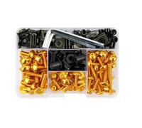 Moto Vite Dadi Pezzi Kit Kit Viti E Dadi Per Carenatura Moto Per Ducati Per Yamaha 155 Pezzi 177 190 253 Clip Di Fissaggio Bulloni Per Carrozzeria Bulloni Fissaggio(Oro,190pcs)