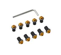 Moto Viti Per ZX6R ZX7R ZX10R ZX14R ZZR400 ZZR600 ZZR1200 ZZR1400 ZX636 10 Pezzi Assortimento Di Rondelle Dadi E Viti Per Moto