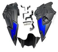 Moto Winglet Staffa Di Montaggio Per Carenatura Inferiore Del Pannello Di Punta Dello Spoiler Del Motore Della Motocicletta Per MT07 Per FZ07 2014-2019 2020 Deflettore Aerodinamico(Blu)