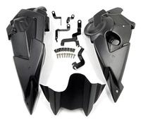 Moto Winglet Staffa Di Montaggio Per Carenatura Inferiore Del Pannello Di Punta Dello Spoiler Del Motore Della Motocicletta Per MT07 Per FZ07 2014-2019 2020 Deflettore Aerodinamico(Nero)