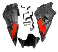 Moto Winglet Staffa Di Montaggio Per Carenatura Inferiore Del Pannello Di Punta Dello Spoiler Del Motore Della Motocicletta Per MT07 Per FZ07 2014-2019 2020 Deflettore Aerodinamico(Rosso)