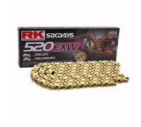 Moto XW Anello Catena IN Oro RK GB520EXW Con 80 Ruoli E Chiusura a Ribattino Di