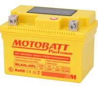 MOTOBATT - Batteria Litio Moto HP MLX4LHPL | 12V 4.0Ah 320CCA | Ultraligera con BMS Integrado | Compatibile con Honda, Yamaha, Kawasaki, Suzuki, BMW e tutti