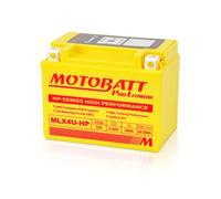 MOTOBATT - Batteria Litio Moto HP MLX4UHP | 12V 2.5Ah 200CCA | Ultraligera con BMS Integrado | Compatibile con YTX4L-BS, e altri | Compatibile con Honda, Yamaha, Kawasaki, Suzuki, BMW e tutti