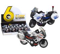 Motocicletta a frizione 1:10 polizia sportiva