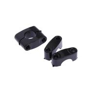 Motocicletta Adattatore Rialzo Manubrio 1 2mm Manubrio per Motocicletta Inserti Riser Tondi Neri Morsetti di Montaggio per per Motociclette ATV Bike