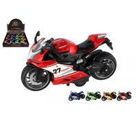 Motocicletta da strada a retrocarica con luce e suono