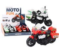 Motocicletta della Polizia 1:10 Luci Suoni Bianco Rosso