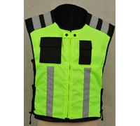 Hi Visibilità Sicurezza Giacca Zip Gilet Abbigliamento da Lavoro Riflettente Vis