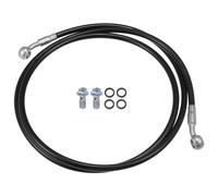 Motocicletta Idraulico Freno Linea Olio Flessibile Tubo 150cm Nero 1 Set