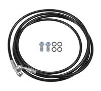 Motocicletta Idraulico Freno Linea Olio Flessibile Tubo 250cm Nero 1 Set