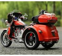Motocicletta modello 1:12 Diecast Trike portatili Die Simulation Collection Giocattoli per Harley Per Davidson Cvo Per Tri Glide 2021(Arancia)
