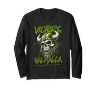 Motocicletta norrena vittoria vichinga o valhalla Maglia a Manica