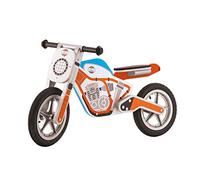 Motocicletta Orange | Trudi by Sevi | Moto cavalcabile con ruote per bambini. Primi anni. Giochi in legno Sevi | 33 x 41 x 52cm | Cavalcabili Giganti | modello 82991