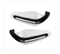 Motocicletta Paramani Per FZ1 FZ6 Per Suzuki Per CFMOTO Con Luce LED Paramani Per Motocicletta ABS 15-22mm Manubrio Protezione Per Le Mani Universale Protezione Manubrio(White-white LED)