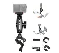 Motocicletta Specchio Manubrio Montaggio con magnetico adattatore Compatibile con Insta360 X5-X, 0.28"-1.41" palo Morsetto Adjustabl Regolabile POV Compatibile con GoPro 12-3, Osmo 360/Nano